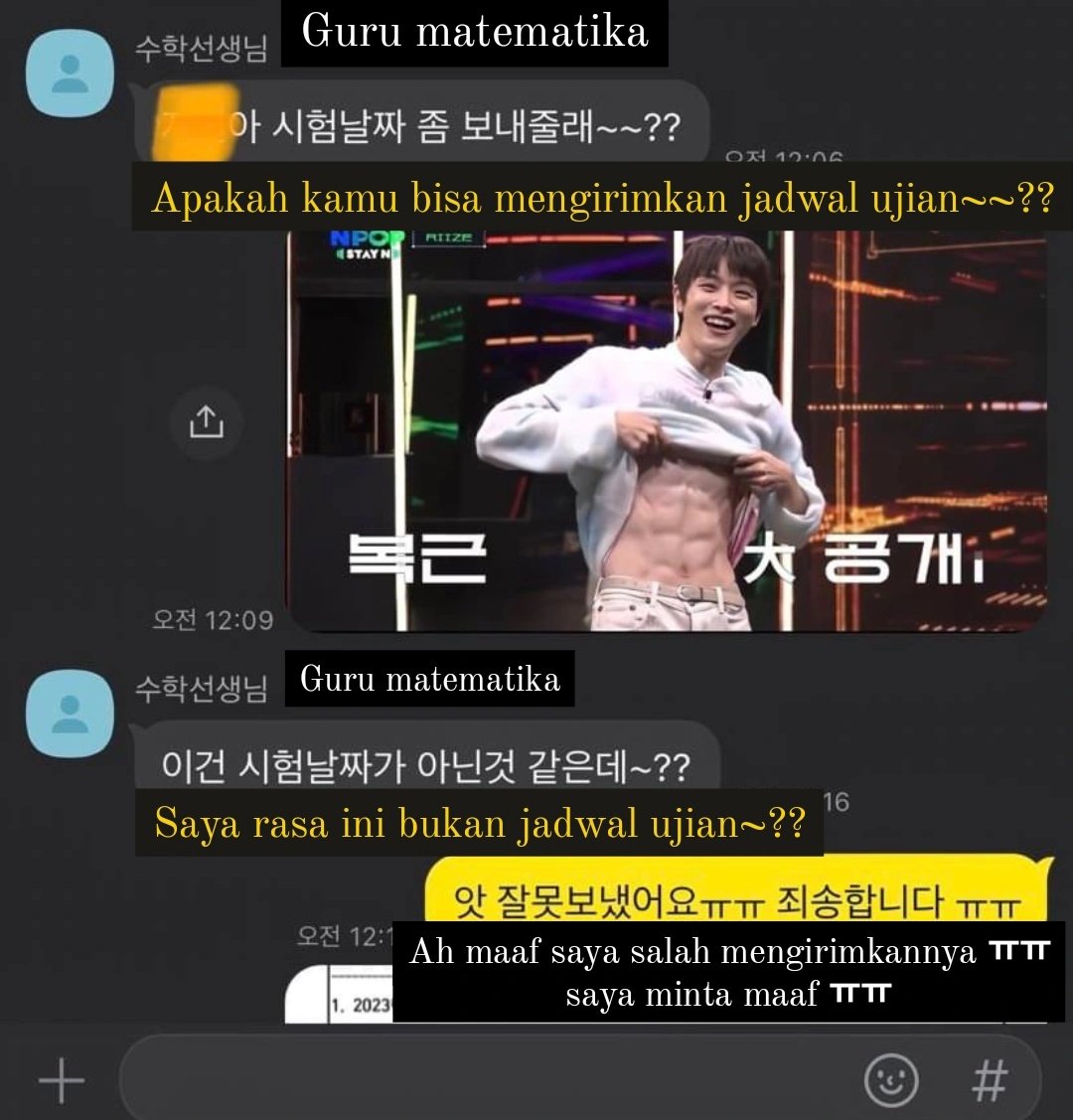 Strrychenle's tweet photo. Disuruh ngirim jadwal ujian malah ngirim foto Sungchan, mana yang pamer abs lagi 😭😭😭😭😭 https://t.co/S3gnar2ST5