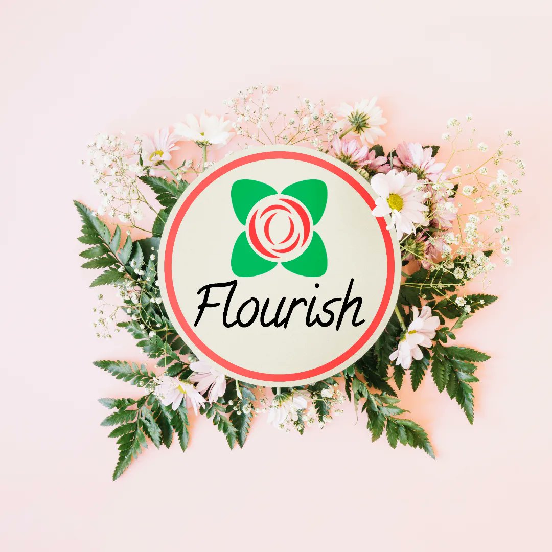 BurgerComms's tweet photo. Flourish flower shop (Fictional)

Description:
This flower shop is known for their huge, colorful bouquets and beautiful assortment of roses.

Brief from #kc_logoschallenge on Instagram
Mockup (3rd image) from freepik https://t.co/cQqir62Bmt