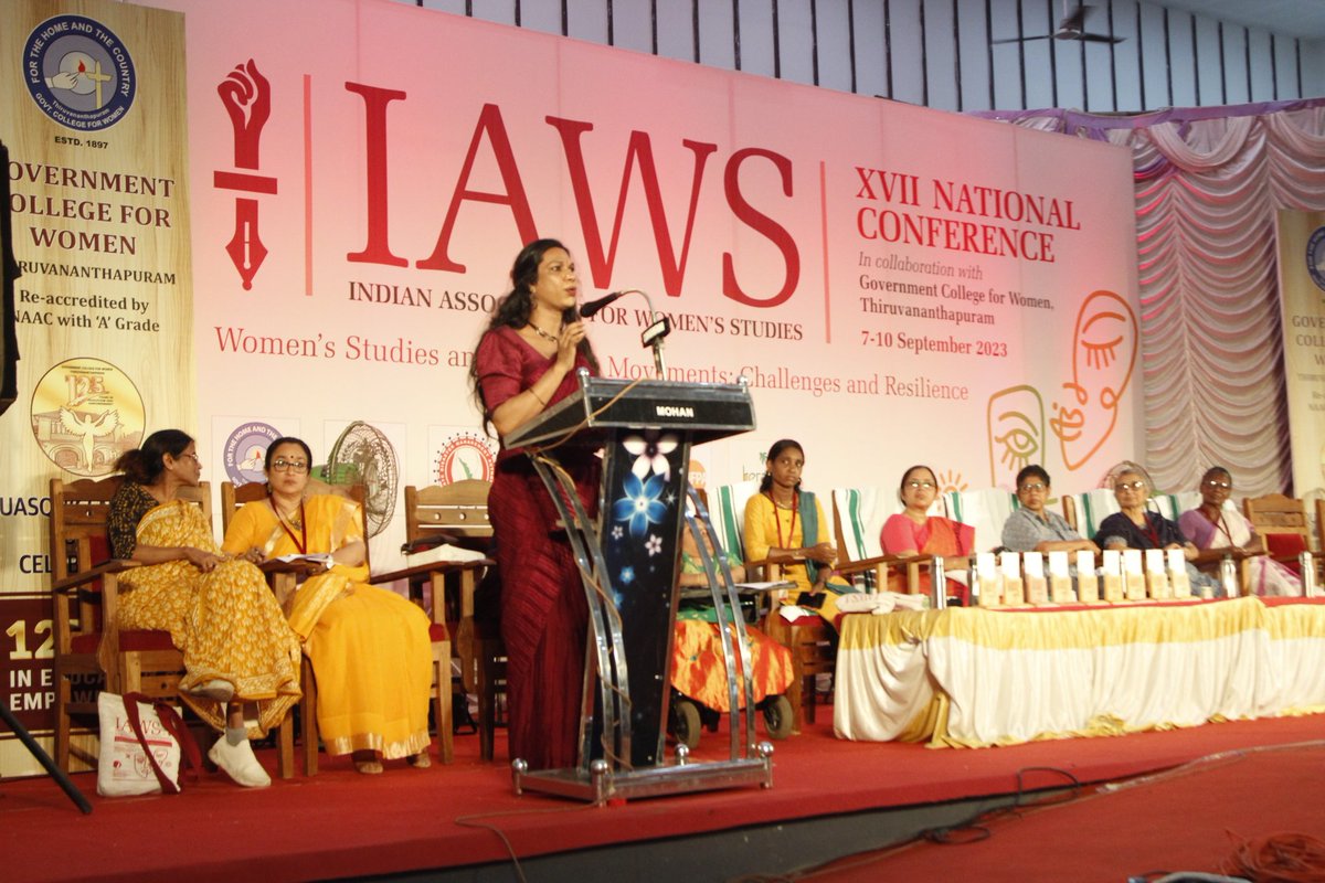 iawsofficial's tweet photo. Host State Plenary on New Movements in Kerala Challenges and Resilience ✨
#iaws #NationalConference #womensstudies #day03 #plenary https://t.co/XjYaZp63hv