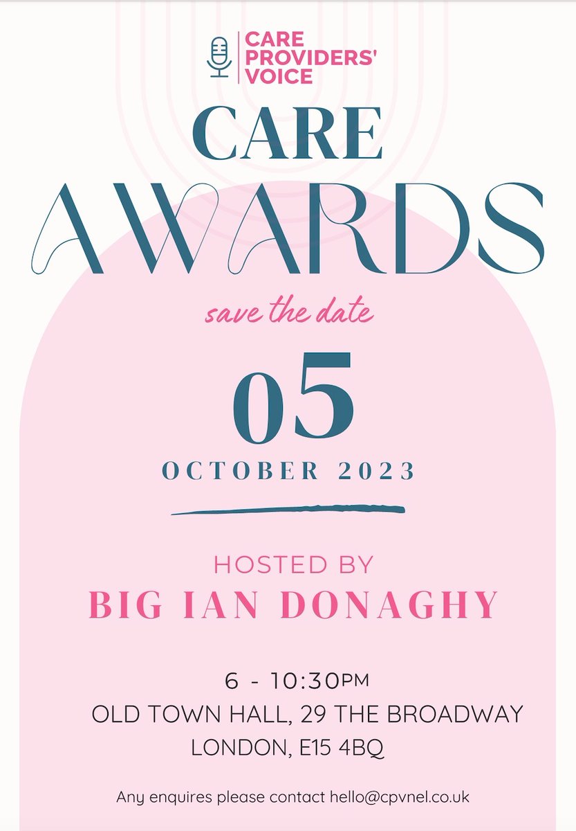 cpvnel's tweet image. We've launched the NE London Care Awards, nominate now 👇
docs.google.com/forms/d/e/1FAI… 
#CareAwards #BestPractices #CareAwards 😍
