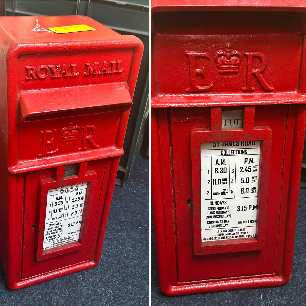 astraantiques's tweet photo. 1955 model ER II,GPO post box locking with key. #vintagepostbox #redpostbox #postbox🇬🇧#queenelizabeth #gpo #postboxes #astraantiquescentre #hemswell #lincolnshire
Open until 5pm https://t.co/HzOLX7ShyA
