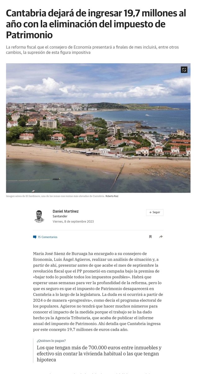 STEC_Cantabria's tweet photo. El @PPCantabria pretende regalar a l@s 3000 más ric@s de nuestra Comunidad 19'7 millones de dinero público que venían redistribuyéndose cada año; pero no dice si lo recortará de Sanidad, Dependencia, Servicios Sociales o Educación... https://t.co/oqaXsHfJ6X
