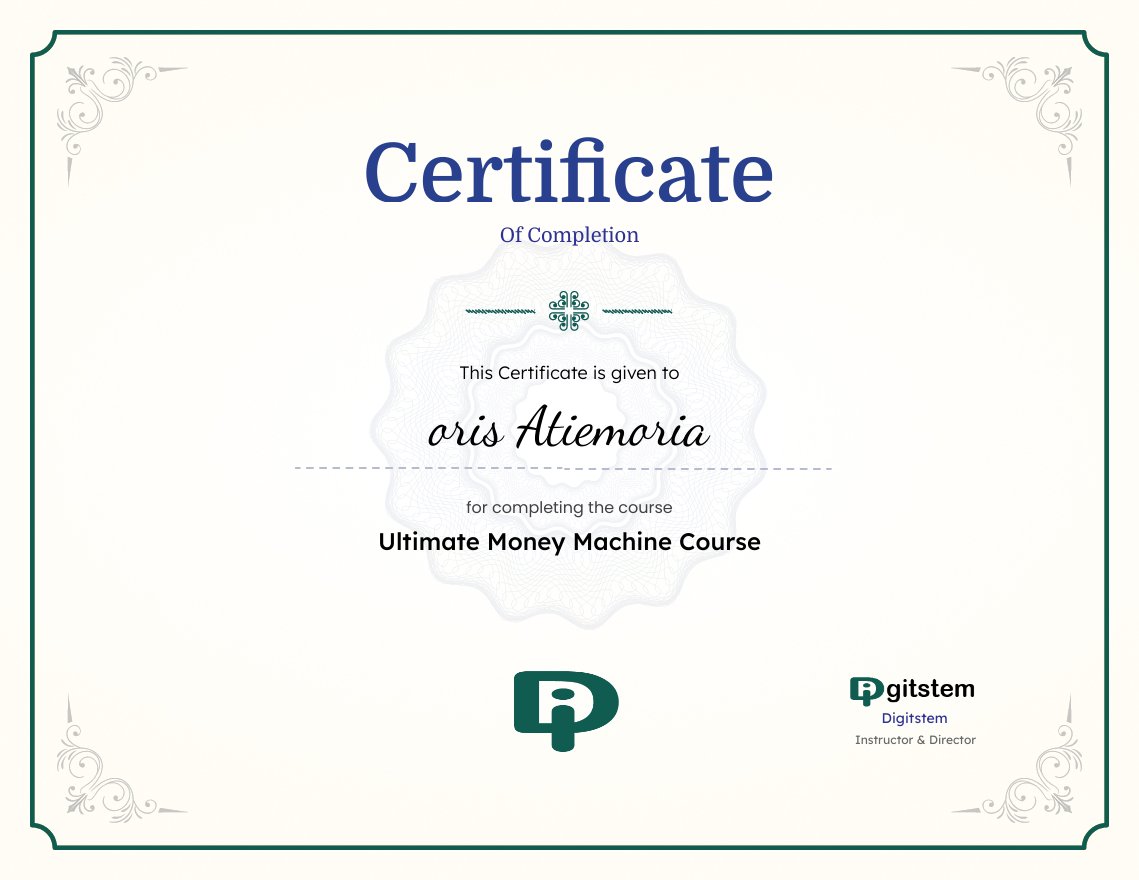 orisgem's tweet image. Exciting News! 🎉

I'm thrilled to share a major milestone reached with all of you! 🚀 

I'm now officially a certified digistem
#digistem 
#Digital 
#DigitalTransformation 
@digitstem 
@Tobi_adebisi_