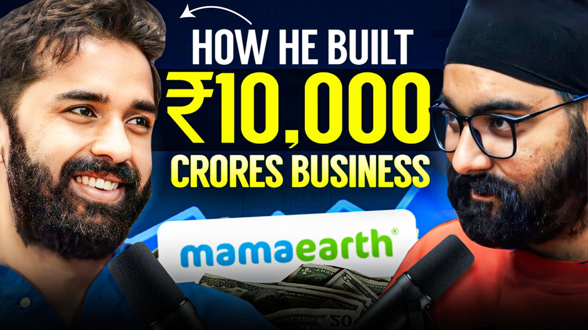 Jivraj Singh Sachar (@jivraj_sachar) on Twitter photo Mamaearth is the true manifestation of the new-age India consumption story.
youtu.be/Sh3UZuYJUWM
Original insights into what the new-India wants and building for them at scale -> 1,500+ Crores in Revenue and 10,000 in Crores in Valuation.
<a href="/VarunAlagh/">Varun Alagh</a> shares insights into Mamaearth is the true manifestation of the new-age India consumption story.
youtu.be/Sh3UZuYJUWM
Original insights into what the new-India wants and building for them at scale -> 1,500+ Crores in Revenue and 10,000 in Crores in Valuation.
<a href="/VarunAlagh/">Varun Alagh</a> shares insights into