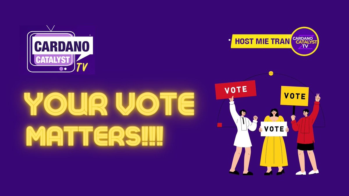 🚀Head over to <a href="/cardano_tv/">Cardano Catalyst TV</a>  now to get all the details about the amazing proposals submitted to Fund 10!

It's time to cast your votes for the proposals that will shape the ecosystem! 🗳️

<a href="/Cardano_WB/">WhiteBoard Cardano for Everybody</a> <a href="/redxorhub/">Redxorhub</a> <a href="/c3eth/">Eastern Town Hall (rebranding soon)</a> <a href="/vietnamc3eth/">Cardano Catalyst Vietnam</a> <a href="/VCoinCheck/">VCC team ⚡️Cardano - Pool Ticker: VCC</a> <a href="/blocktree_asia/">BlockTree</a> <a href="/ProSkills39/">ProSkills39 - Freelancer Jobs</a>