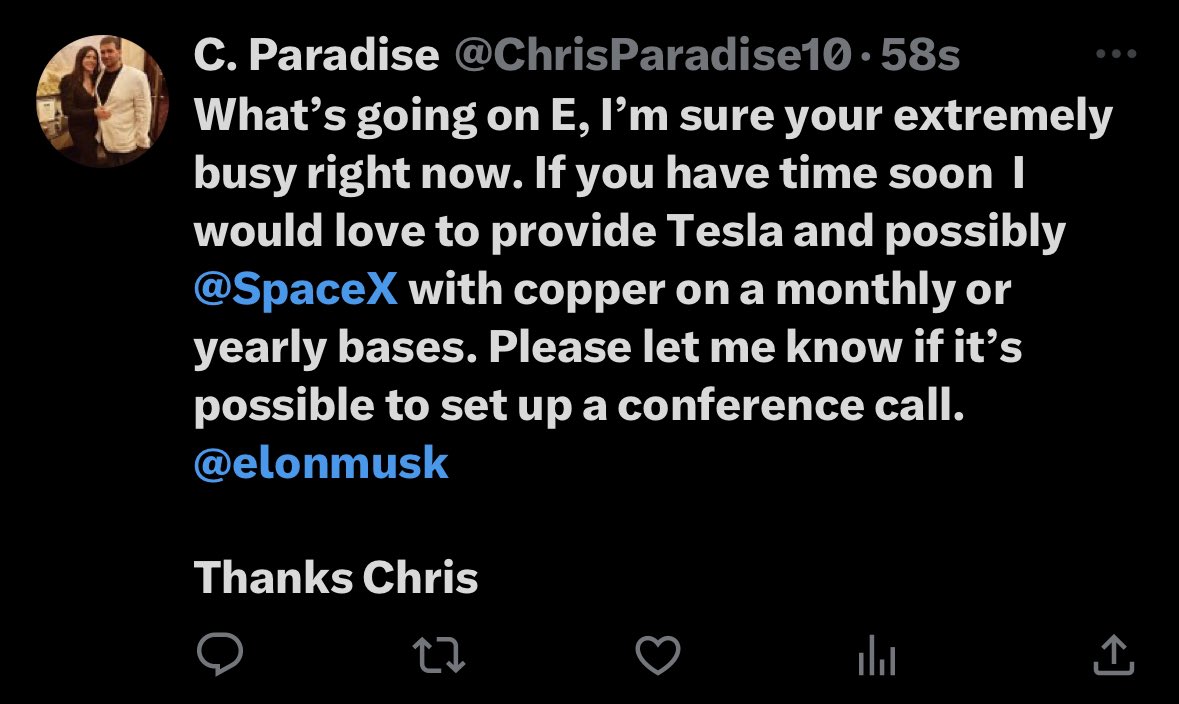ChrisParadise10's tweet photo. @elonmusk https://t.co/eOZqHeLoph