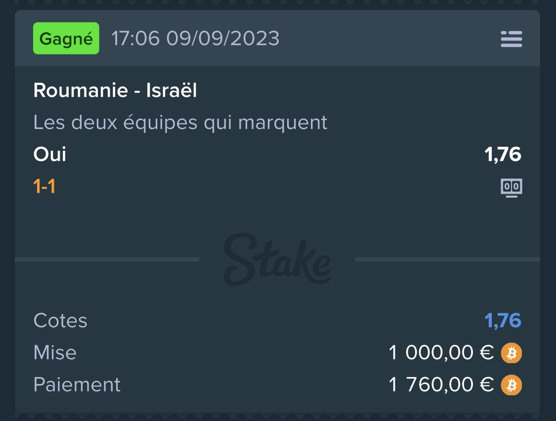 PronosSnake's tweet image. ⚽️Les 2 équipes marquent en Roumanie @ 1.76✅ #teamparieur