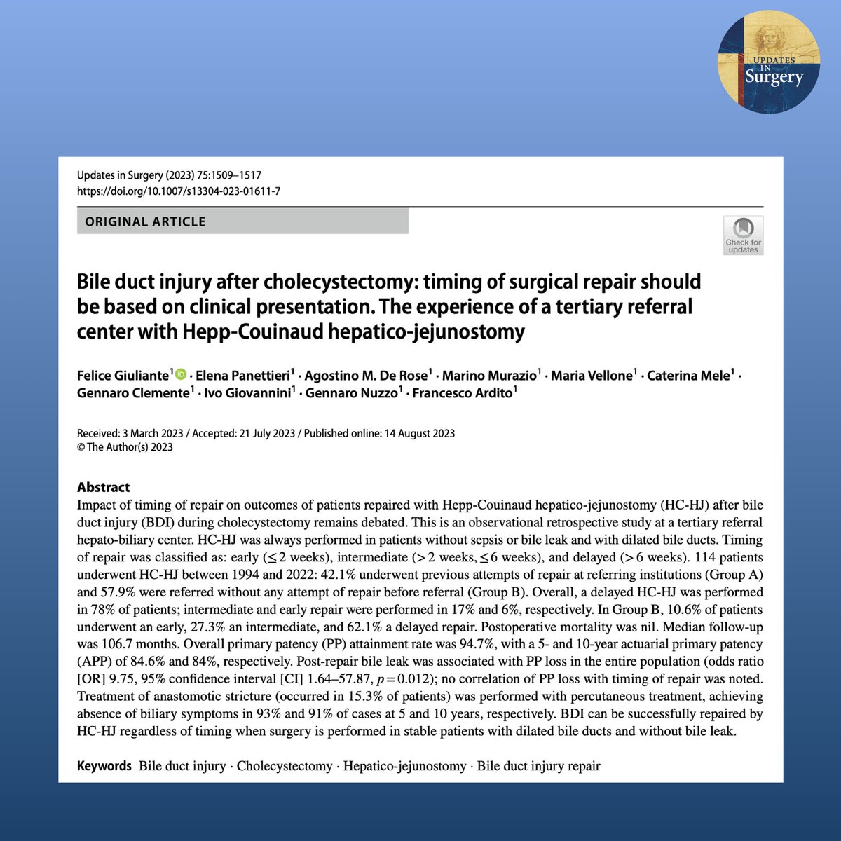 UpdatesSurgery tweet picture