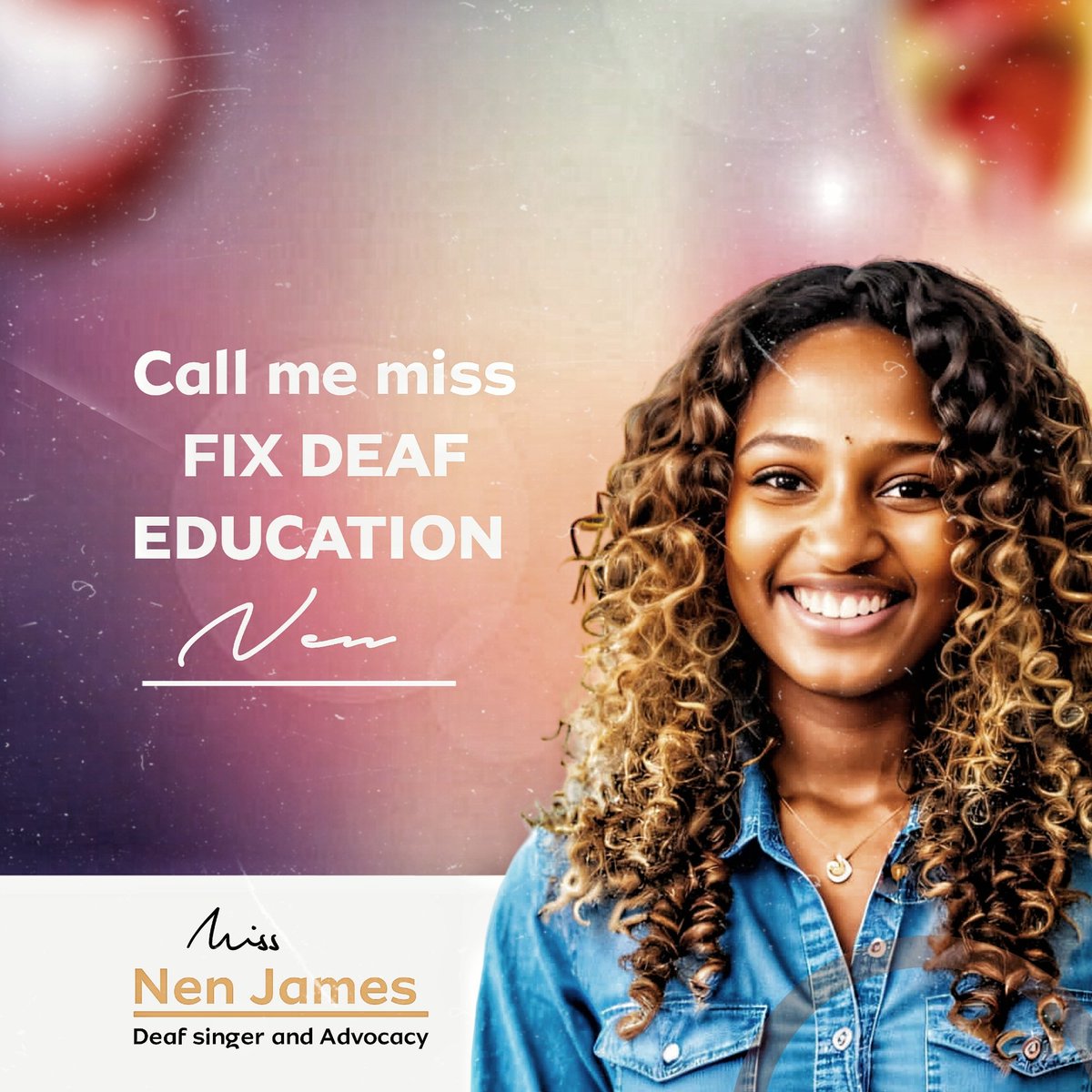 #NewProfilePic
Fighting for the right of the deaf is never easy. They say actions speaks louder than words. It's time to show our actions by becoming the impossible! 
#FixDeafEducation 
<a href="/DeafTechF/">Deaf Technology Foundation</a>