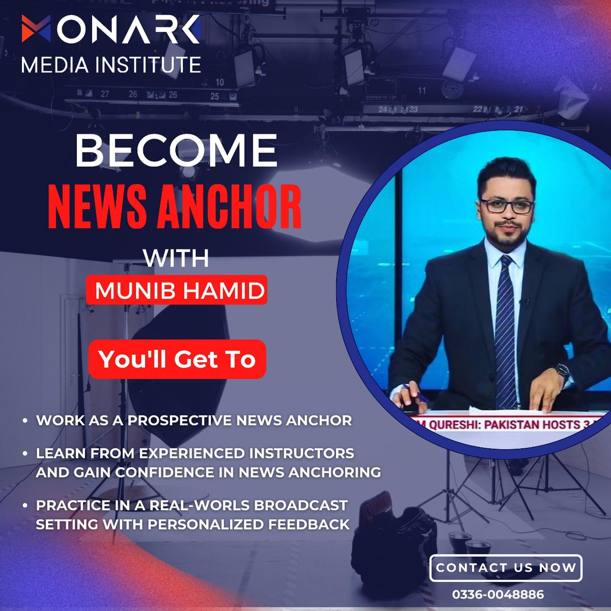 'Master the Art of News Anchoring! Join our dynamic program at Monark Media Institute and become a confident and compelling voice in journalism. 🎥📰🎙️ #NewsAnchoring #MediaSkills #LearnWithUs'

.
.

#MediaInstitute #JournalismSchool #MediaStudies #MediaEducation #MediaTraining