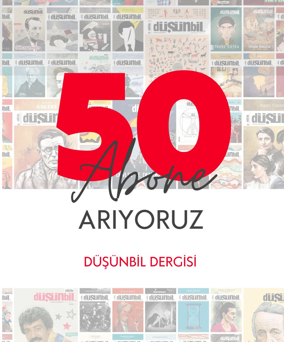 Aşağıdaki görseli paylaşan, beğenen ve bizi takip eden 10 kişiye 1 yıllık Düşünbil Dergisi aboneliği, abonelik sponsoru Avukat <a href="/baris_mukyen/">Barış Mükyen</a> tarafından verilecektir. Son tarih 15 Eylül!