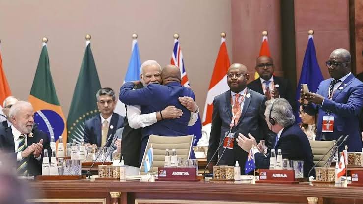 Pratyushpanda's tweet photo. #G20 is now #G21
with addition of #AfricanUnion as new permanent member of #G20countries with #Bharat’s #Presidency.
@g20org @g20empower @PMOIndia @drsangitareddy https://t.co/fjGFhZ16MB