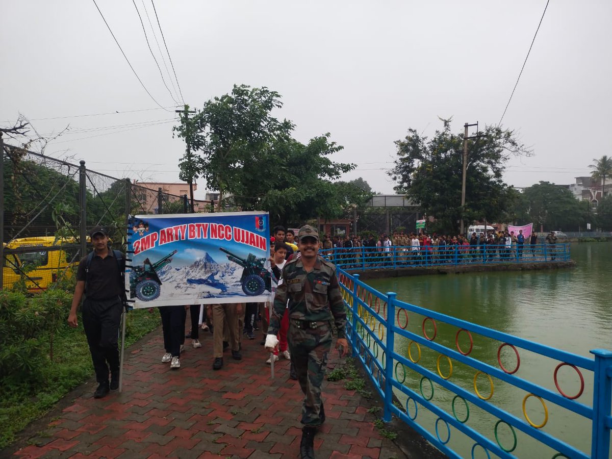 2MPARTYNCC's tweet photo. G-20 (PUNEET SAGAR) Dated 10 Sep 2023 with Team 2 MP Arty Bty NCC, Ujjain https://t.co/vdetcV7GCK