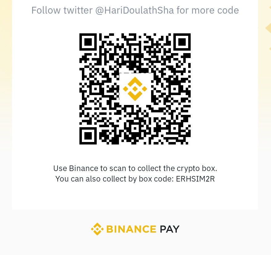 CryptoArmyPromo's tweet photo. Free Crypto Gift Box Every hour.
♥️ Follow & Retweet ♥️
Code : ERHSIM2R
Telegram : https://t.co/E6zzRdTfdq
#BinanceGiftCode #FreeAirdrop #CryptoGiveaway #AirdropAlert #FreeCrypto #CryptoCommunity #WinCrypto #GiveawayTime #Binance #CryptoGiftCode #btc #usdt #Crypto #Ethereum https://t.co/Mu88eFXfh1