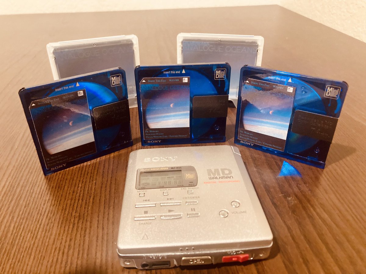 lyphecycle's tweet photo. June 7th was the 4 year anniversary of one of my favorite albums I have made, Analogue Oceans. I have never printed physicals &amp; I thought there was no better way to celebrate its 4 year anniversary than with this limited run of Analogue Oceans on #minidisc . They are going fast! https://t.co/NupXyLfSoE