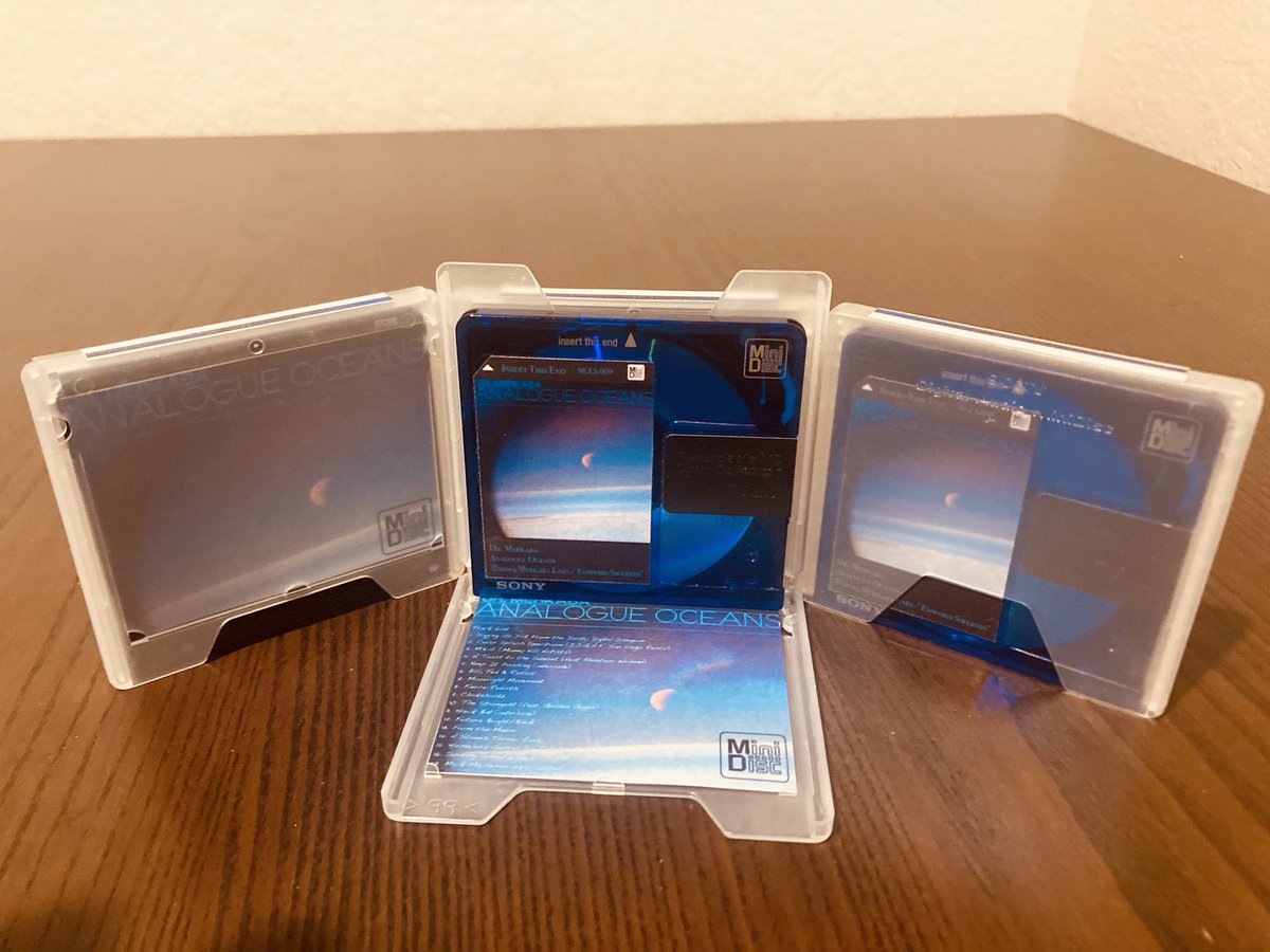 lyphecycle's tweet photo. June 7th was the 4 year anniversary of one of my favorite albums I have made, Analogue Oceans. I have never printed physicals &amp; I thought there was no better way to celebrate its 4 year anniversary than with this limited run of Analogue Oceans on #minidisc . They are going fast! https://t.co/NupXyLfSoE