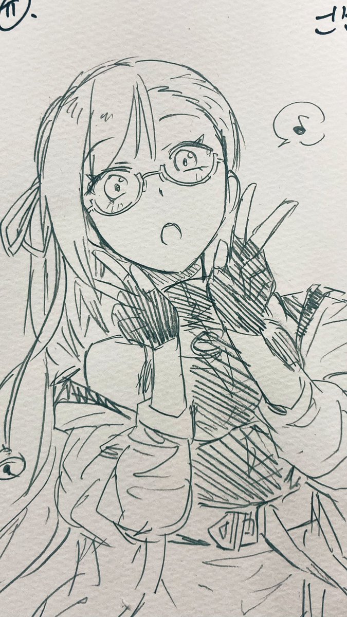今日のスケブ① 神楽すず描きまくり