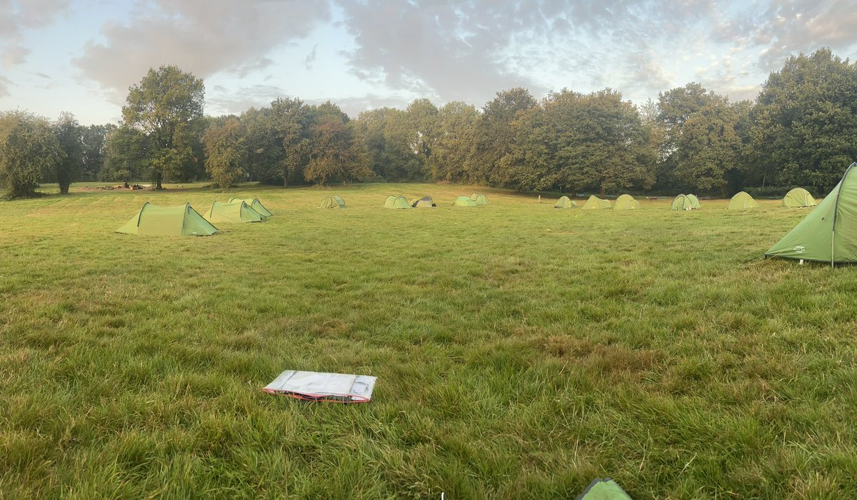 Our Silver students had a fantastic day yesterday! Early morning here at Phasels Wood - almost ready for Day 2☀️⛺️ #ambitiousandproud