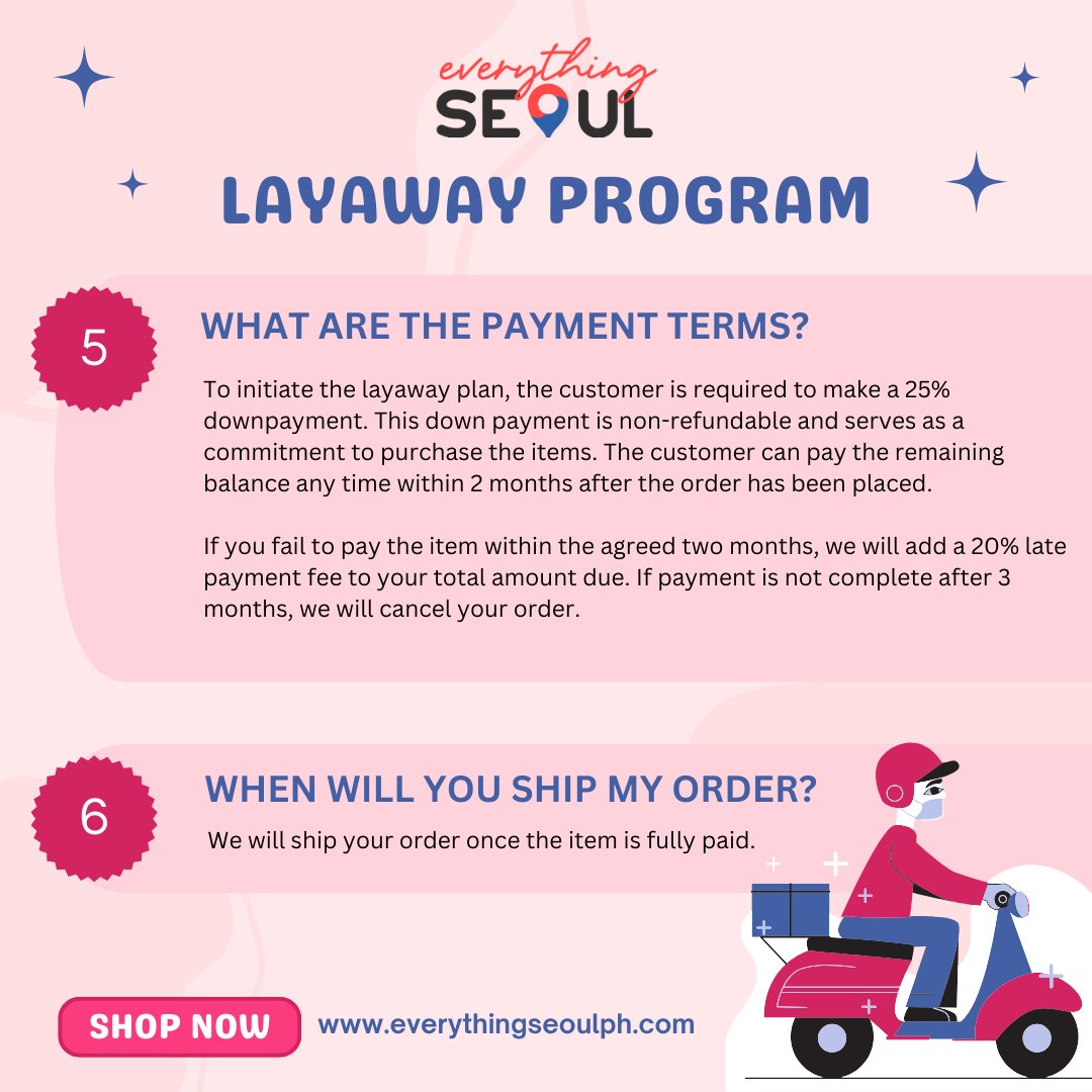 evrythingSeoul's tweet photo. #EverythingSeoulPHOnhand

✨SHOP NOW, PAY LATER!✨

Everything Seoul PH now has a Layaway Program for all onhand items. 

Please refer to the photos for more details. Feel free to send us a DM if you have any questions or concerns. ♥️😍 https://t.co/uckr891cpD