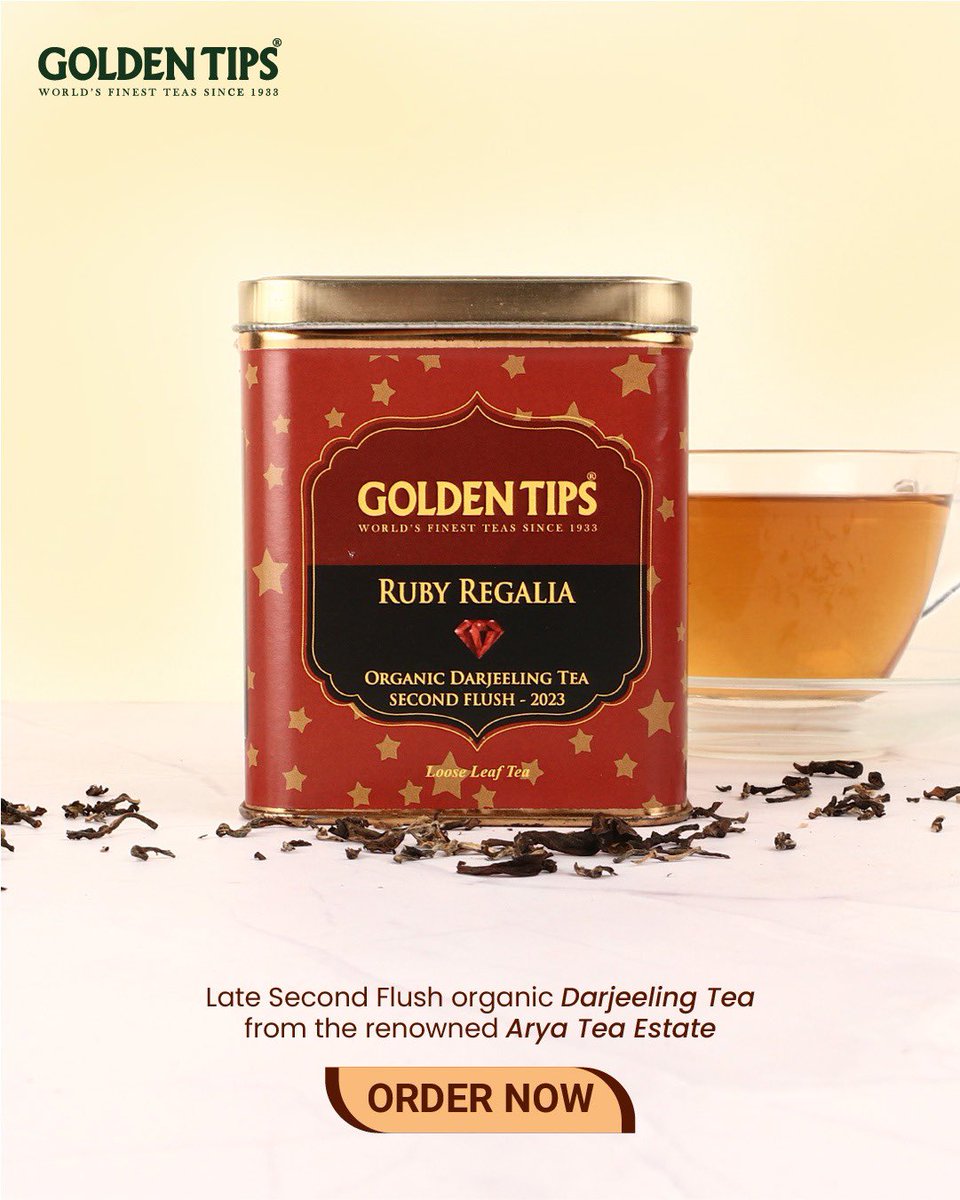 GoldenTipsTea's tweet photo. To purchase Ruby Regalia Second Flush Tea - follow the link
https://t.co/GytRNiqGae
#goldentips #darjeeling #secondflush #secondflushtea https://t.co/xsKzA50Wae