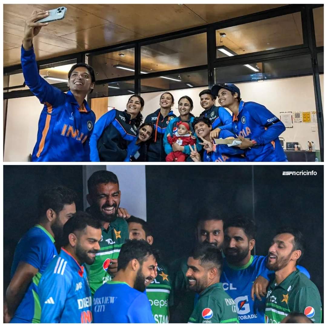 Consistent lessons in Spirit of Cricket from India and Pakistan 🥰

#PAKvIND #AsiaCup2023 #CWC22