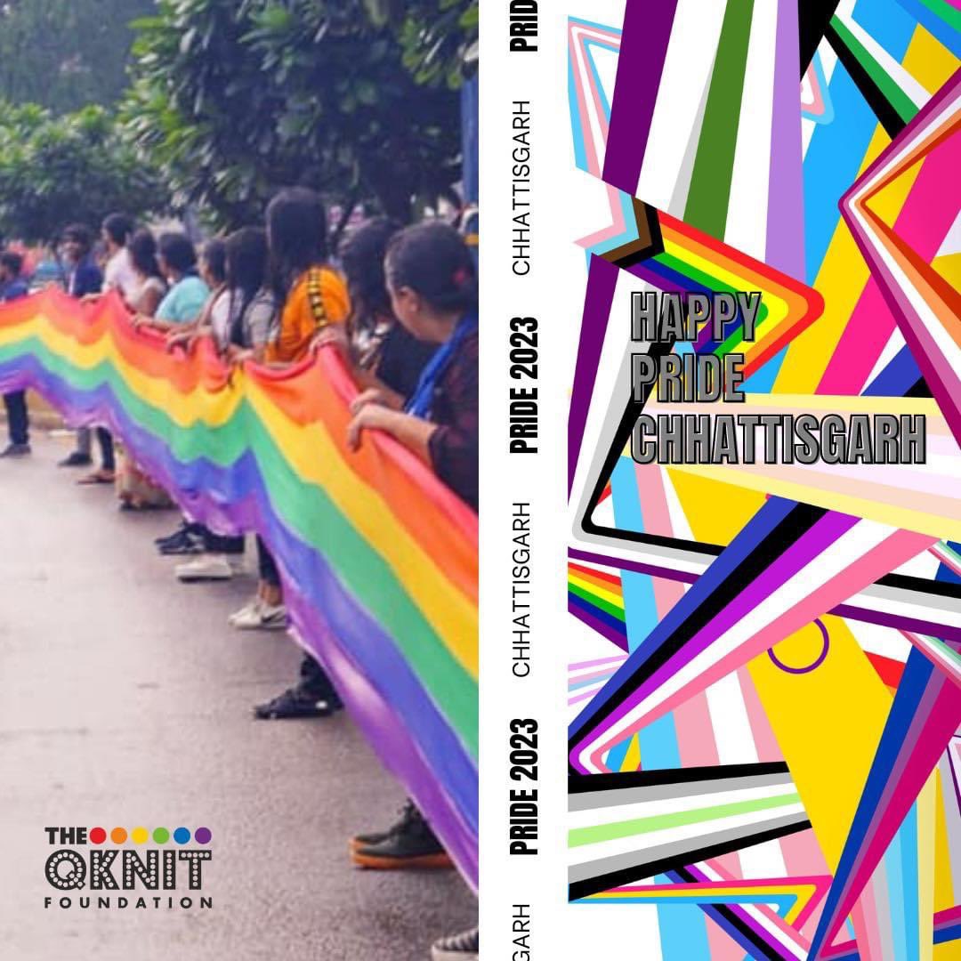 Happy Pride Chhattisgarh! 🌈🌈🌈

PC: lgbtqchhattisgarh

#theqknit #queer #qknitfoundation #pride #chhattisgarh #chhattisgarhi #chhattisgarhpride #lgbtqia