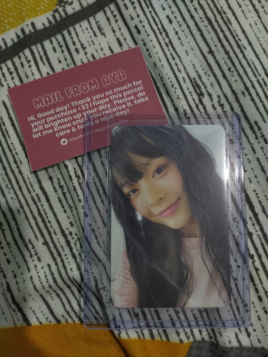 chaewonry's tweet photo. #chaewonrybuys . . 💌

thank you so much @ayahaulz for letting me adopt hanni bangs ❤️ smooth and fast transaction. til next budol!

. . #ayafeedbackz https://t.co/DjgWoHslFj