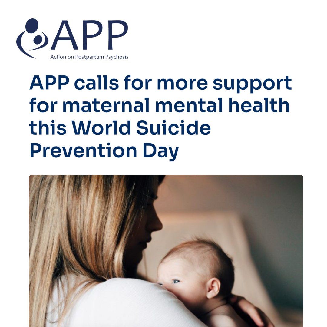 This #WorldSuicidePreventionDay, @ActionOnPP is calling for more awareness and support for perinatal mental health as maternal suicides continue to devastate families around the world. Read this story: app-network.org/news/general/a… #WSPD #WSPD2023