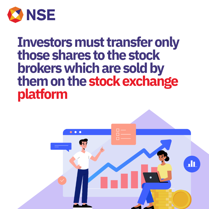 NSEIndia's tweet photo. Investors must transfer shares to the Stockbroker only if they are sold on the Stock Exchange platform. Know more: https://t.co/9wkVNEaKXk
#NSE #NSEIndia #marginpledge #transfershares #shares @ashishchauhan