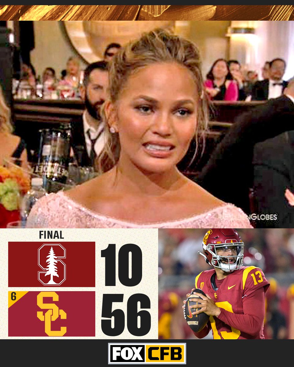 CFBONFOX's tweet photo. 👏 @uscfb blows past Stanford to go 3-0 on the season! https://t.co/hW9wSiABOg
