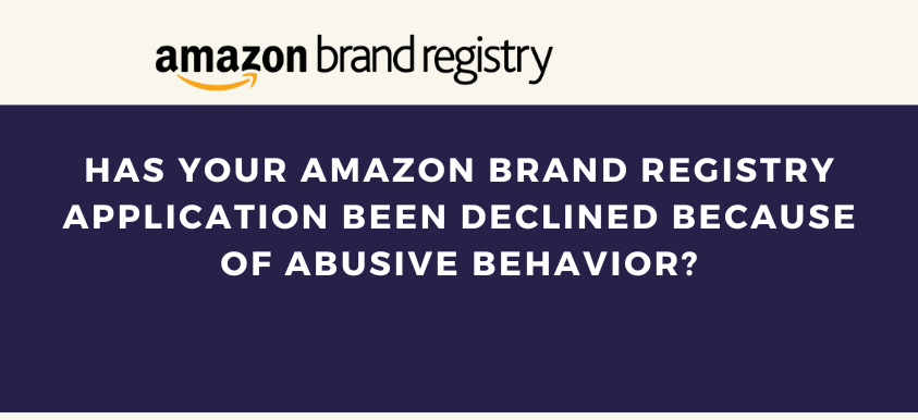 Has your Amazon Brand Registry application been declined because of abusive behavior?

daytodayebay.co.uk/has-your-amazo…