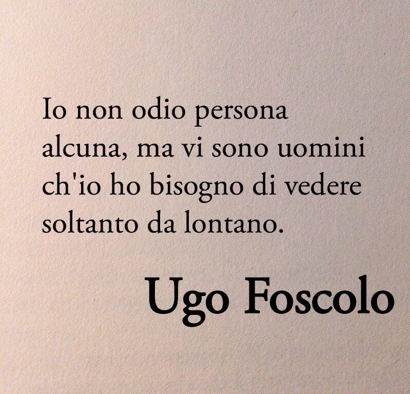 Poesiaitalia's tweet photo. “Io non odio persona alcuna, ma vi sono uomini ch'io ho bisogno di vedere soltanto da lontano.”

Il 10 settembre 1827 moriva il poeta Ugo Foscolo. https://t.co/zoS8APZ8yM