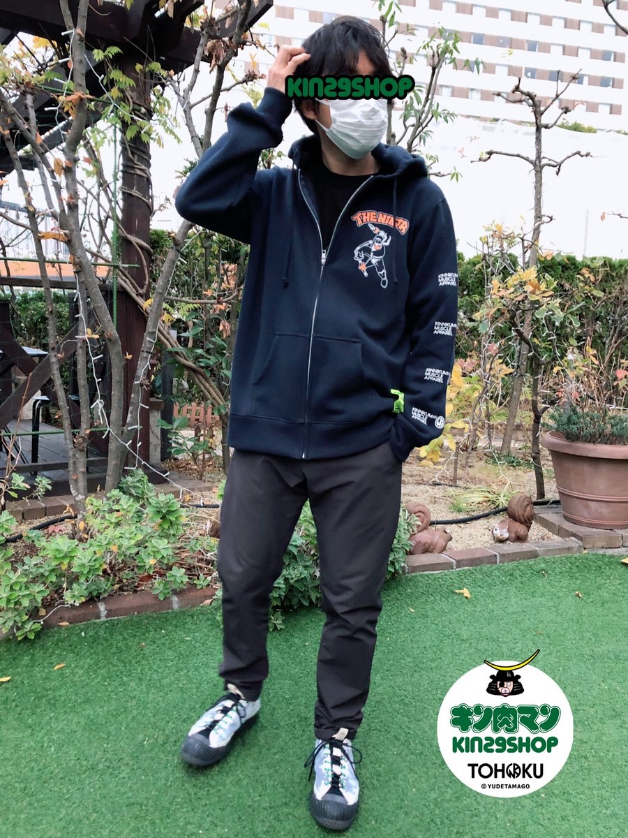 🥷「ザ・ニンジャ ZIPパーカー」 ネイビー/ブラック ¥8,800(税込) M