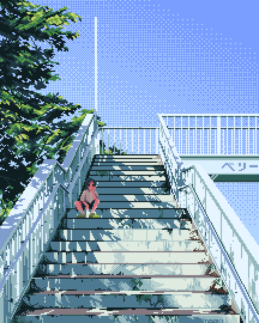 Another hot afternoon

#pixelart #ドット絵