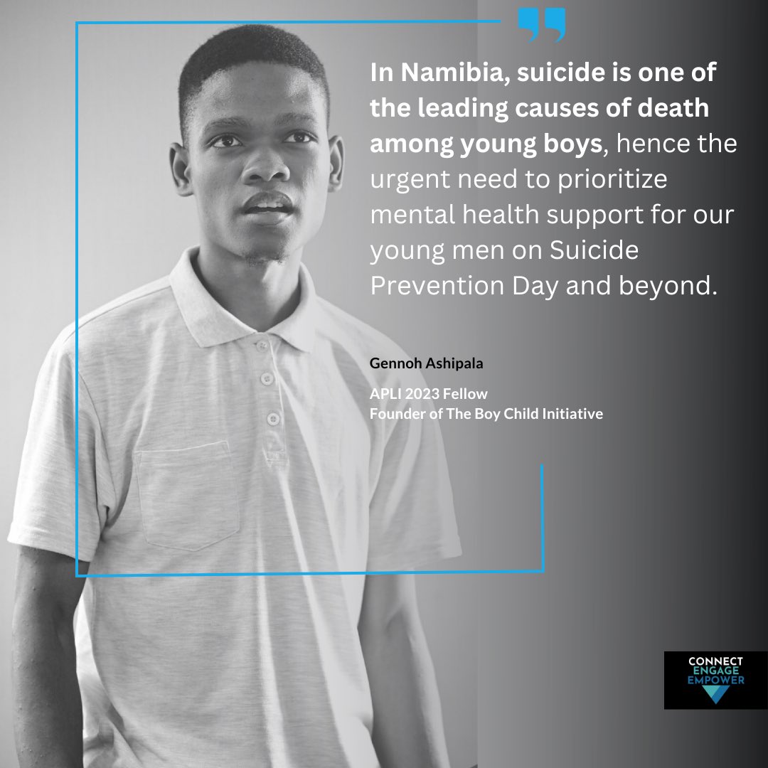 APLINamibia's tweet photo. According to statistics released by the World Health Organization, Africa is the region with the highest suicide rate. 
On this World Suicide Day, let's keep in mind that together, we can foster a safer environment for open discussions and support. 💚 https://t.co/0BL5bU1ggL