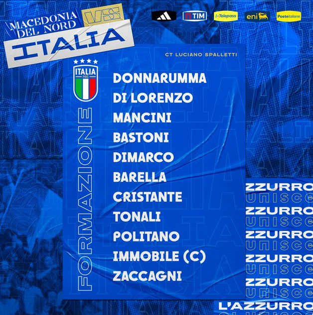 ComunqueItalia's tweet photo. Seriamente. 
Se foste tifosi di Napoli, Juventus, Milan, Roma, Inter, ma forse qualunque club italiano non pericolante, e gli avversari schierassero questo undici, ne avreste paura? 
(escluse simulazioni, provocazioni e botte)
#MacedoniaItalia #MacedoniaDelNordItalia 
#Nazionale https://t.co/nQp1daASdG