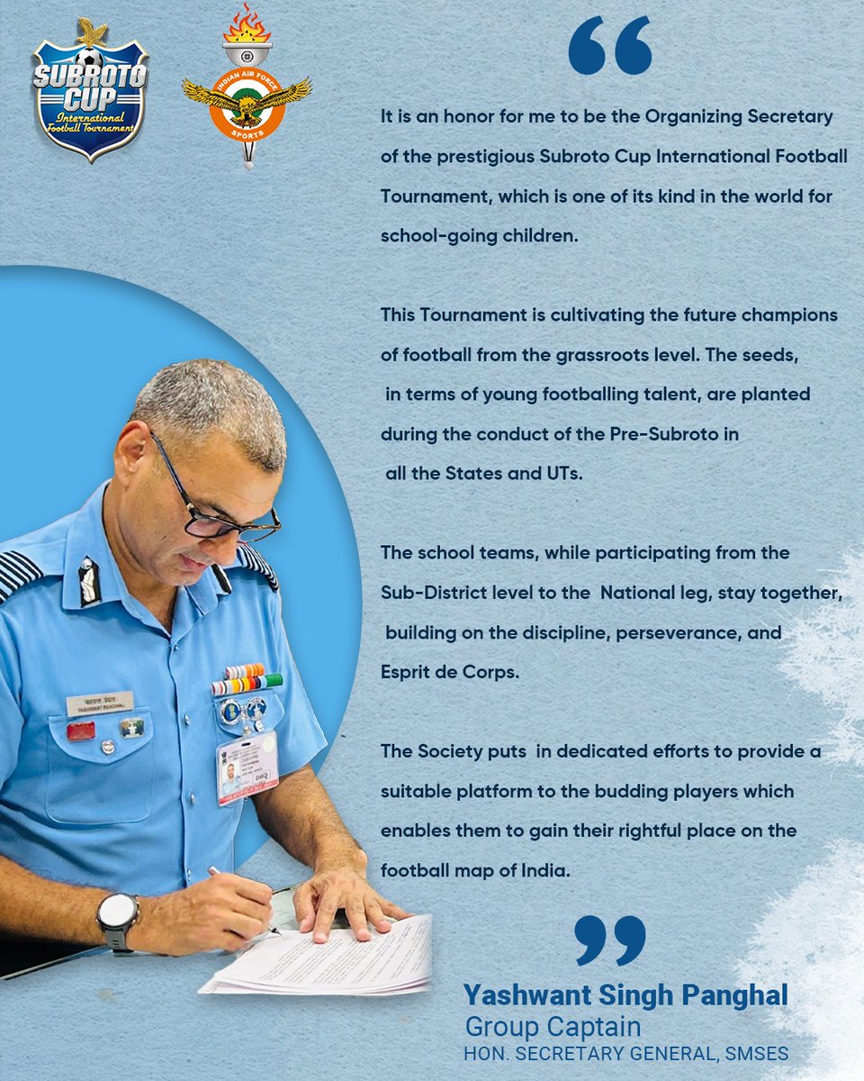 CupSubroto's tweet image. Celebrating the spirit of football with our Hon. Secretary General's inspiring message at the heart of it all. ⚽🌟

#SubrotoCupSociety #FootballEnthusiasts #PassionForTheGame