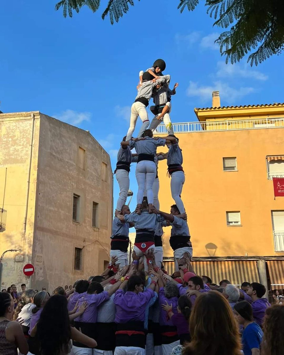 Molt i molt contentes! 3d6, 3d6a,4d6. Avui érem pocs efectius però tot ha girat rodó i, fins i tot, hem estrenat una enxaneta. Gràcies a @castellersdaltafulla per l'ajuda a pinyes. Seguim endavant, colla 💪🏼💪🏼
#xiquetstdb #castellers #Tdb #Torrdembarra
