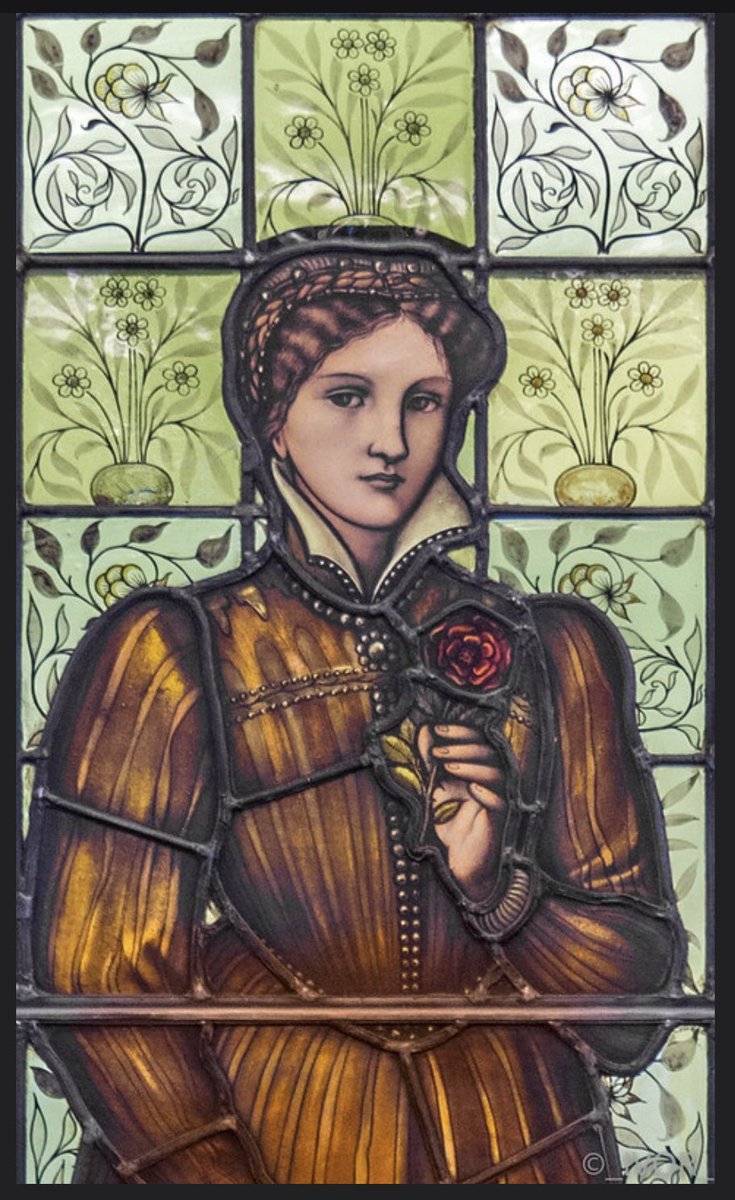 #StainedGlassSunday you can see this beautiful window #maryqueenofscots at the McManus Museum in Dundee designed by Sir Edward Bourne-Jones