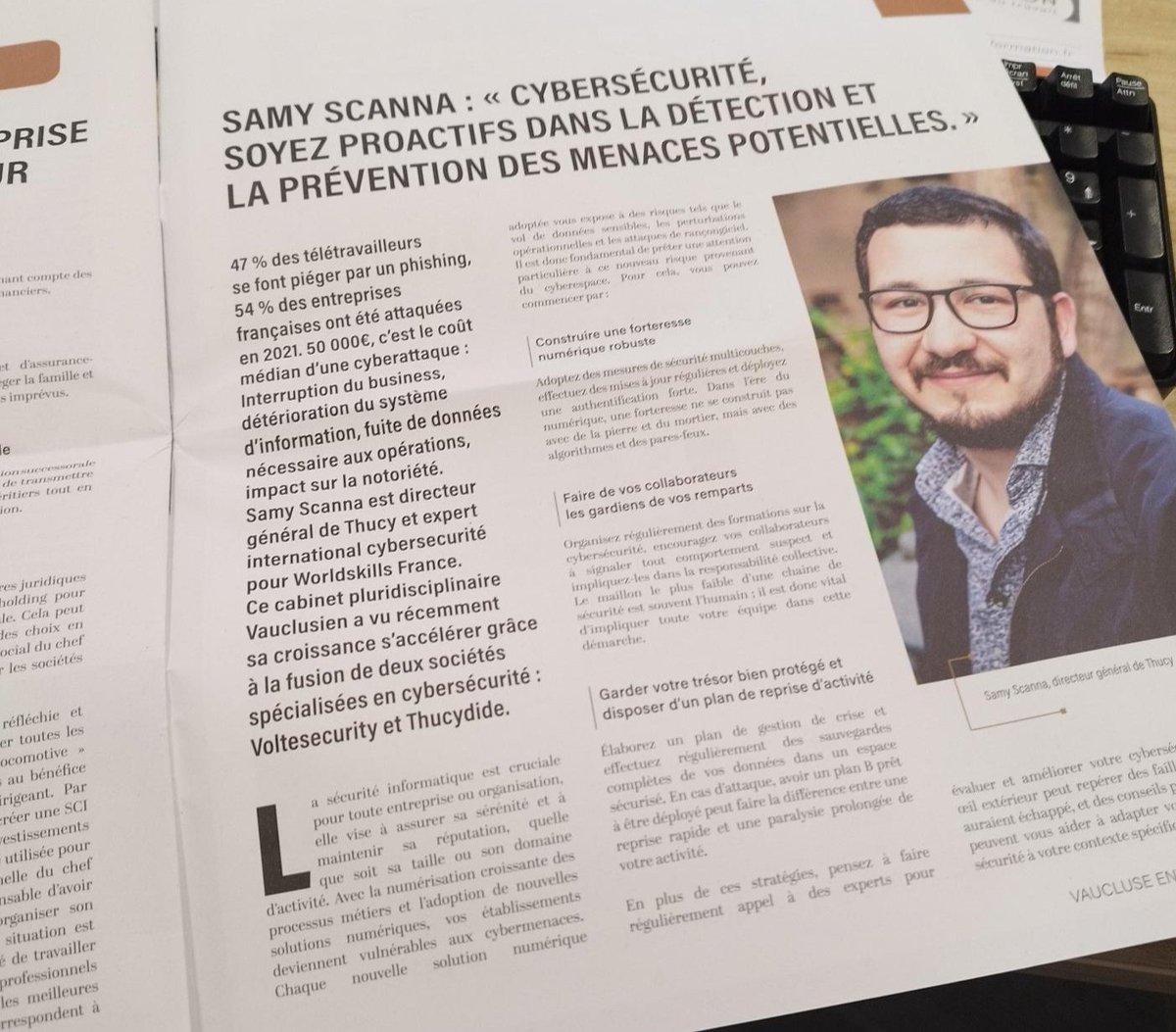 💡"Celui qui excelle à résoudre les difficultés les résout avant qu'elles ne surgissent. Celui qui excelle à vaincre ses ennemis triomphe avant que les menaces ne se concrétisent." Sun-Tzu
#vaucluse #cybersecurité #prevention <a href="/voltesecurity/">Voltesecurity by Thucy</a>