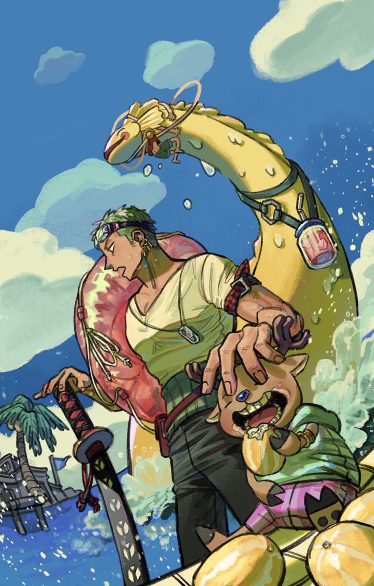 조로랑 쵸파 조합이 좋아
 #onepiece