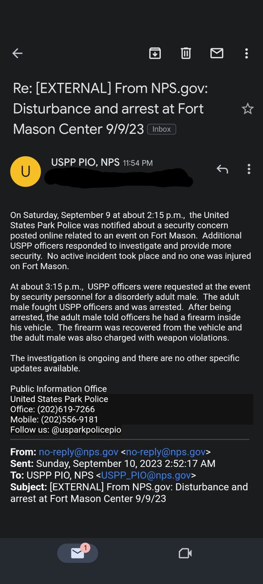 #RDC2023 #RDC23 #RDCTHREAT 

I asked the arresting agency about what happened. Here's what they said: