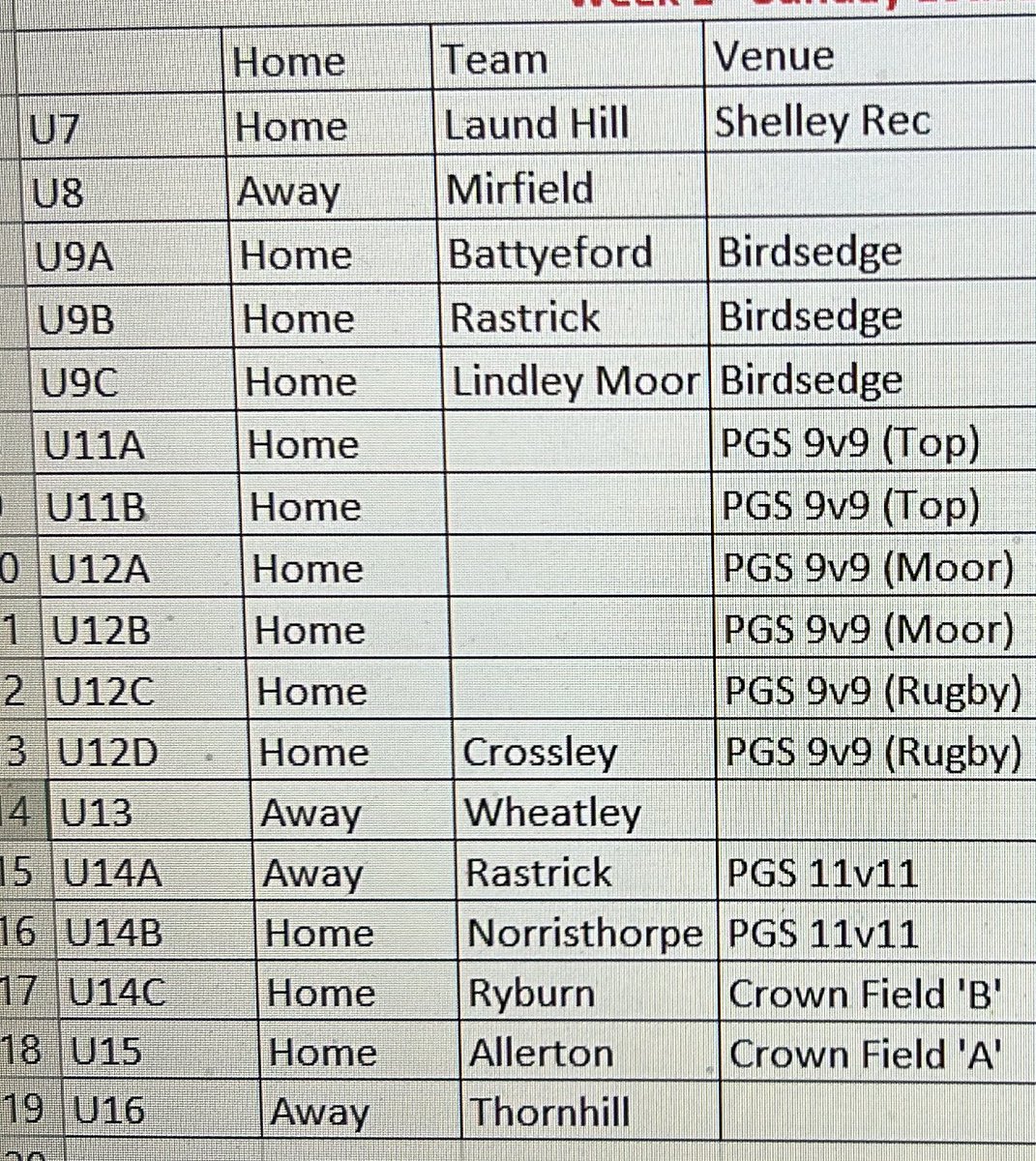 CumberworthJFC's tweet photo. And after a short off season &amp; a lot of work happening in the background footballs back! ⚽️ 

Home games for our U7, U9, U11, U12, U14B &amp; C, and U15 - 13 out of our 17 teams. 

We welcome new and returning players as well as all our visitors and referees.

⚽️ Enjoy your games ⚽️ https://t.co/VGCICSbBFG