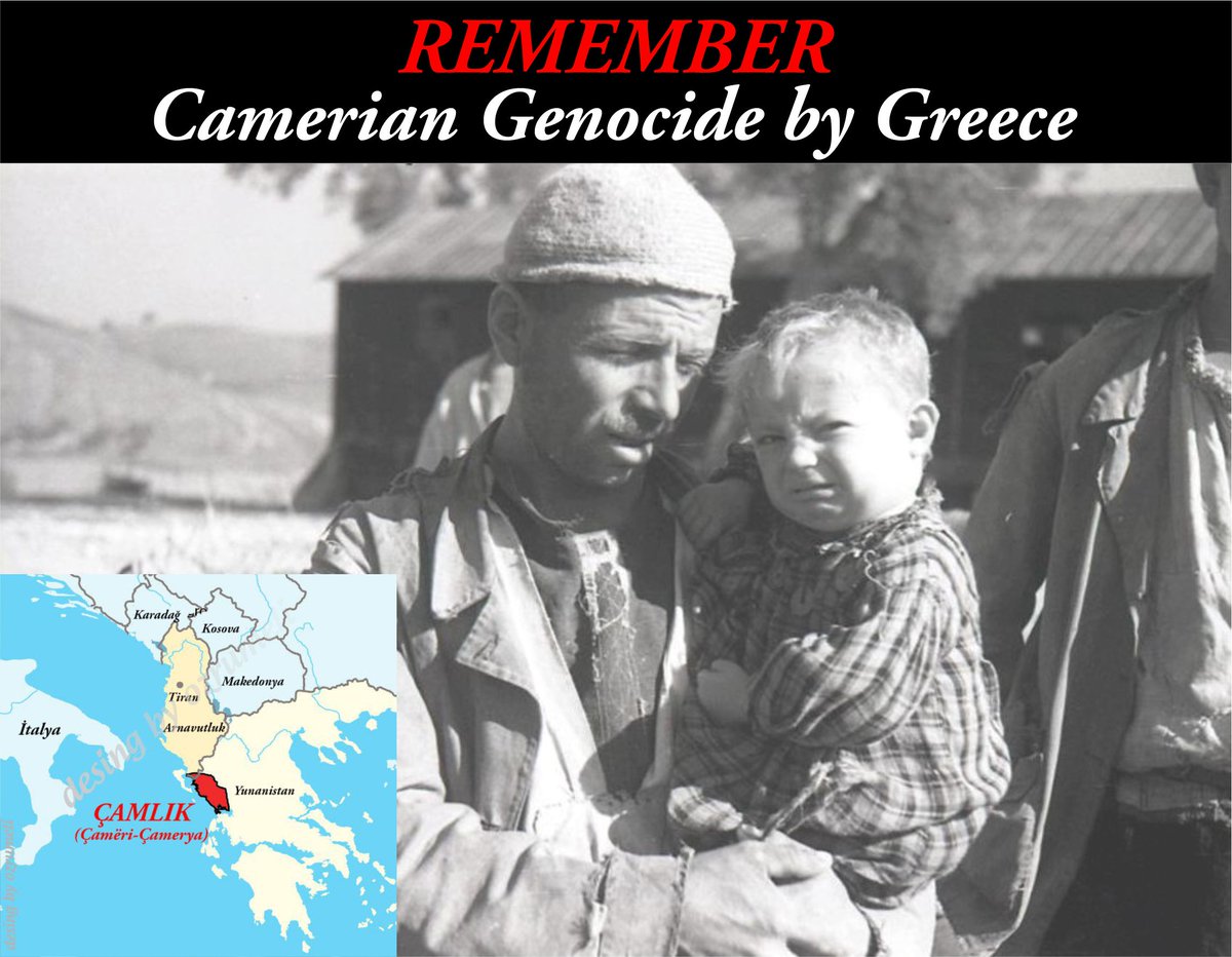 yeniozrumeli's tweet image. REMEMBER ! 1944-45
#çamlık #camerian #çamelya #Çamëri #cameri
