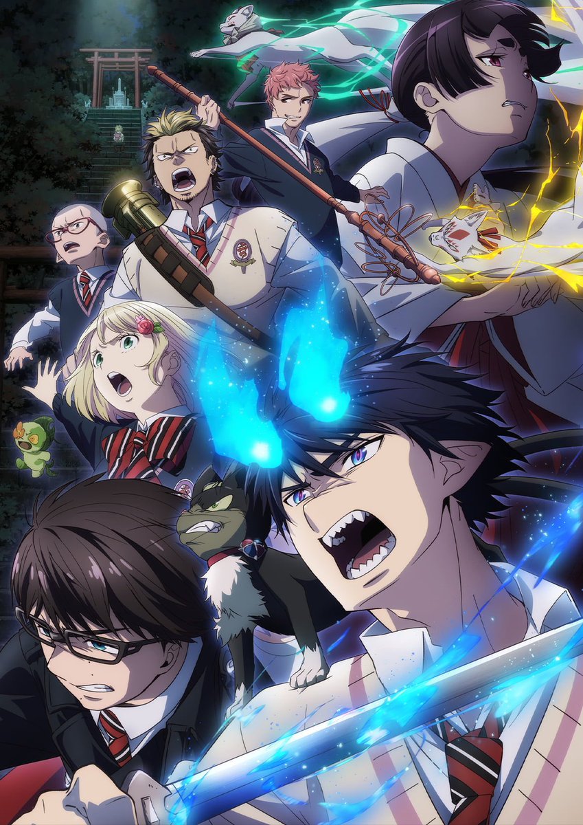 gaak_fr's tweet photo. 🚨OFFICIEL : BLUE EXORCIST fera sont retour en anime pour Janvier 2024 avec la saga « Shimane Illuminati » ‼️ https://t.co/8XD3OeswmL