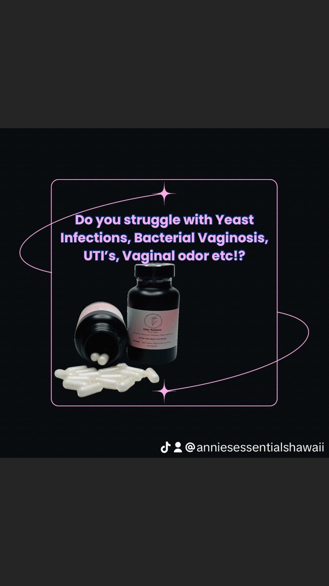 AnniesEssential's tweet photo. Experience the perfect balance of your vaginal pH with Kitty Restore! 

Our easy-to-take capsules help maintain a healthy level of 3.8-4.5, while eliminating BV, yeast, UTI and odors. 

Kitty Restore is the ideal choice for proactive vaginal care!

#boricacid #magic https://t.co/if0lolXKzd