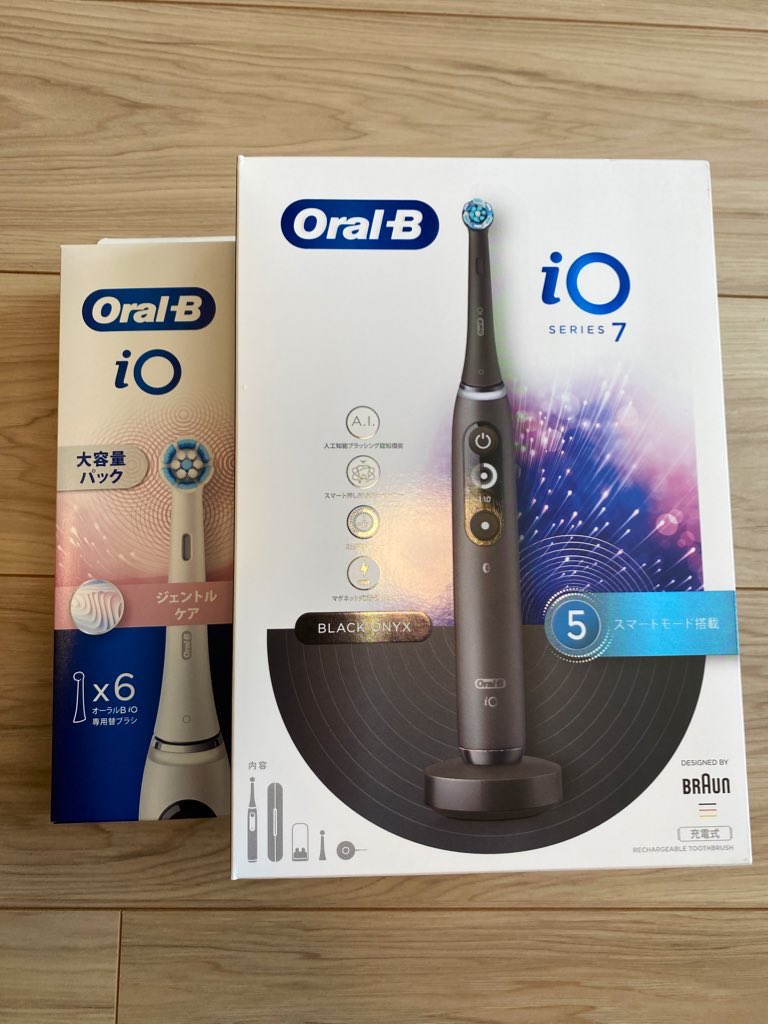 pony0317's tweet image. 電動歯ブラシ購入(✌'ω' ✌)
#BRAUN
#iO7