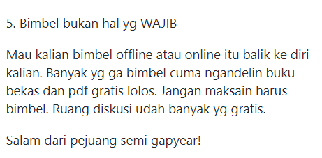 Apa penyesalan/kesalahanmu saat belajar UTBK dulu? Cerita pengalaman nih, baca ya. 

Sc:quora