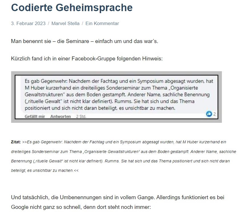 Für alle, die die Sendung von Böhmi im @zdfmagazin  verfolgt haben, in der es um #rituelleGewalt gegangen ist. Verschwörungstheoretiker versuchen diesen (satanistisch-) #rituelleGewalt  als #OrganisierteGewalt zu framen. Das ist eine Codierte Sprache, die man verwendet, seitdem