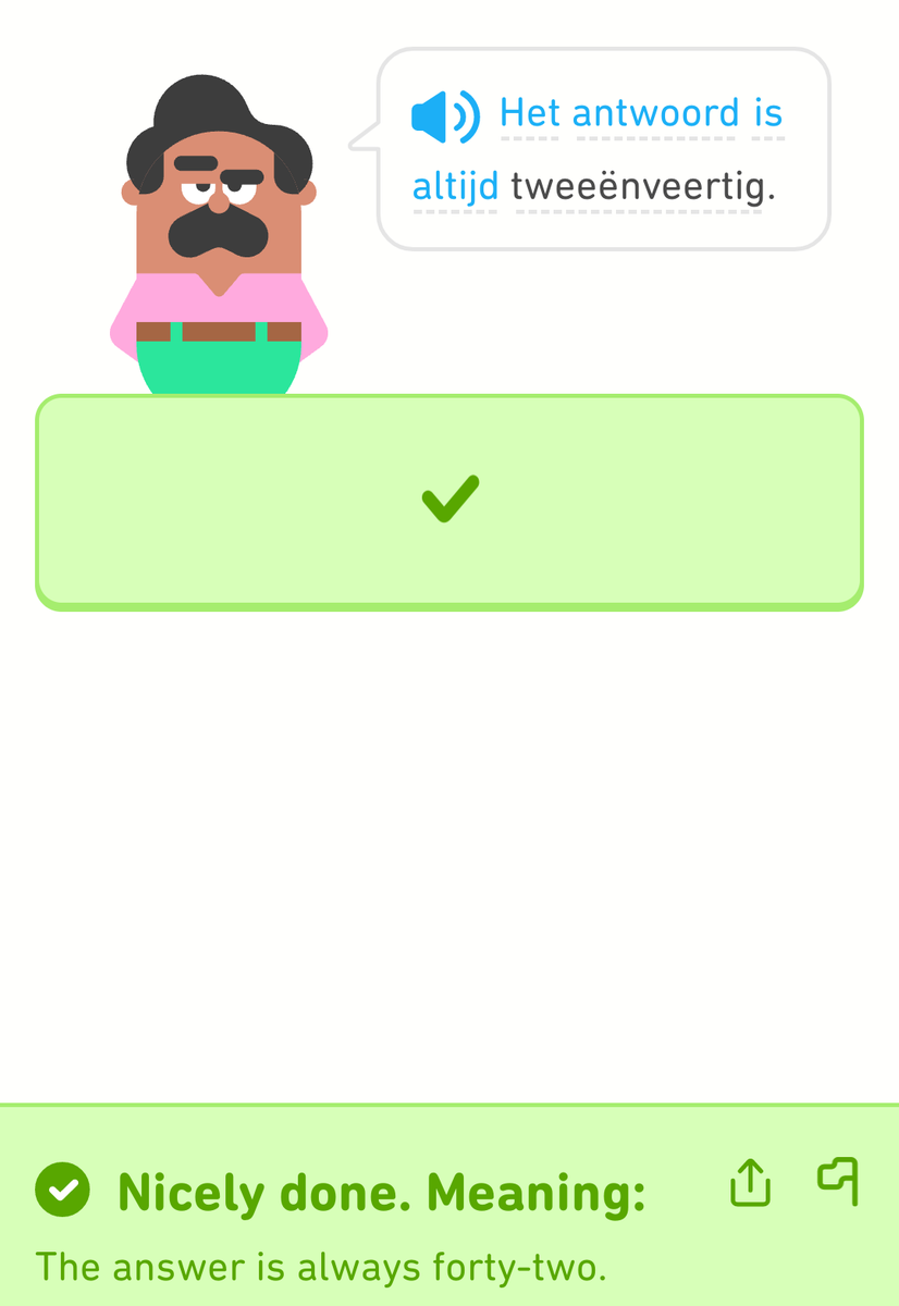 #DuoLingo weiss das: